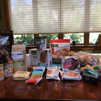 Some of our haul at The Vegan Grocery Store in North Tonawanda