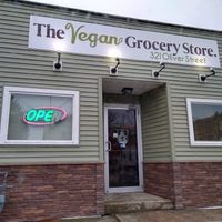 outside of the store at The Vegan Grocery Store in North Tonawanda