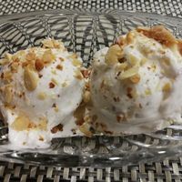 vegan icecream!!! at Om Vegan Garden in Hanoi