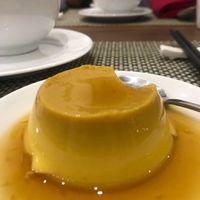 vegan caramel pudding  at Om Vegan Garden in Hanoi
