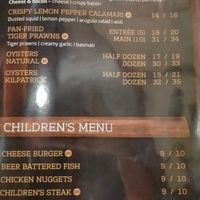 Menu at Caboolture Sports Club in Morayfield