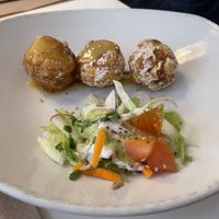 Croquetas with tofu and beans   at Les Maduixes in Valencia