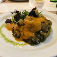 Delicious lasagne!  at Les Maduixes in Valencia