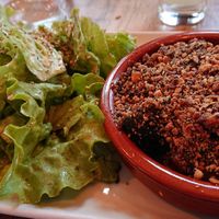 Crumble+Salad (Main course) at ChaCha in Nantes
