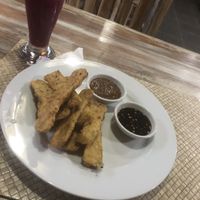 Fried tempeh sticks at Surf Side Cafe in Canggu