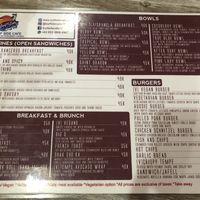 Current menu (July 19) V = vegan at Surf Side Cafe in Canggu