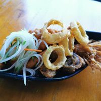 Vegetarian tempura at FuduBa Zen in Miri
