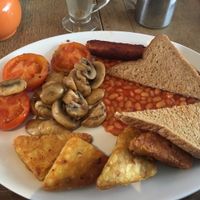 All day vegan breakfast.

Wow! at Mojo's Music Cafe in Scarborough