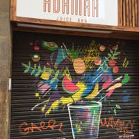 Outside  at Adamah Juice Bar in Barcelona