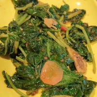 Sambal sweet potato leaves at En Hui Vegetarian Food 恩惠素食 - Marsiling in North Singapore