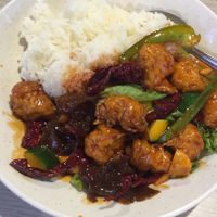 Gongbao rice  at En Hui Vegetarian Food 恩惠素食 - Marsiling in North Singapore