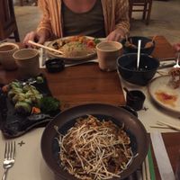 Pad Thai; Rice and Veg Tofu Teryaky at Haiku in Hyderabad