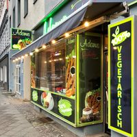 Storefront at Adanus Cigköfte in Berlin