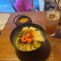 The lychee in this curry was amazing  at Jumon in Belfast