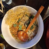 Green Khao Soi noodles at Jumon in Belfast