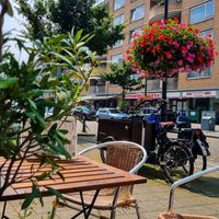 Outside three tables at Veggie in Rotterdam