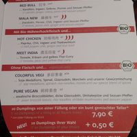 Menu at LeDu Happy Dumplings & Noodle in Munich