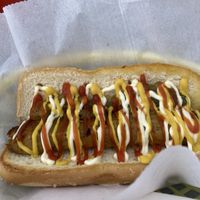 Vegan classic dog  at The Moody Dog - Food Truck in Belfast