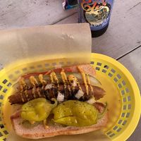 Chicago dog  at The Moody Dog - Food Truck in Belfast
