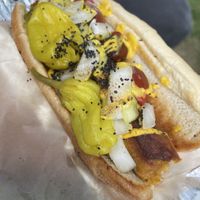 Chicago Veggie Dog  at The Moody Dog - Food Truck in Belfast