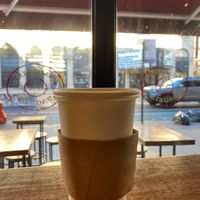 Coffee at Tompkins Square Bagels in New York City