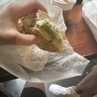   at Tompkins Square Bagels in New York City