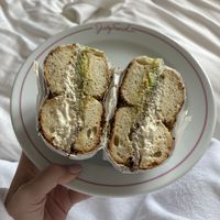 Salino  at Tompkins Square Bagels in New York City