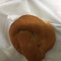 Round bagel at Tompkins Square Bagels in New York City