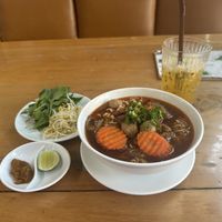 Noodle with Cumin Leave Basil - MKH product code. Most likely and hopefully fully vegan.   at Vitking House in Siem Reap