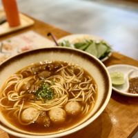 Noodle soupp  at Vitking House in Siem Reap