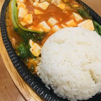 Rice and tofu at Vitking House in Siem Reap