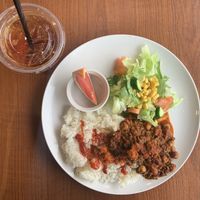 Chilli rice without cheese! at Koikoi Cafe in Tokyo