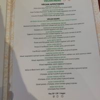 The vegan menu at Namaskar in Havelock North