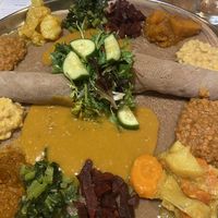 herbivore platter  at Mesob in Northcote