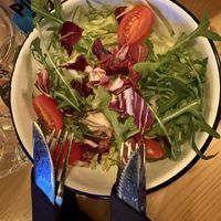 Small mixed salad  at Kavarna Tiskarna in Ljubljana