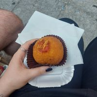 Vegan ragù arancino at kePalle - Via Maqueda in Palermo