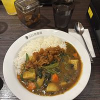 Vegan curry with vegetables   at Coco Ichibanya in Hiroshima
