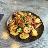 Gunpowder potatoes   at Indi-Yang in Torquay