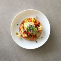 Vegan tofu taco  at Kult in Alicante