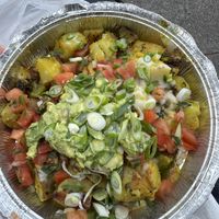 vegan potato thing  at St Francis Fountain and Candy in San Francisco