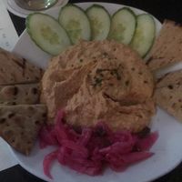 Hummus platter at The Lone Buffalo in Ottawa