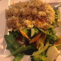 Brown rice and veggies at Miso in Fredericksburg