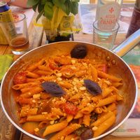 Adaption of vegetarian tagliatelle at Pomo - La Pasta Bio Italiana in Lagos