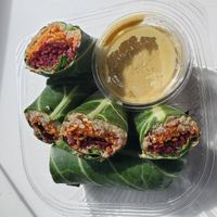 Green Mo' wrap w Liquid Gold dressing at The Green Moustache in North Vancouver