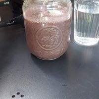 Smoothie we had delish 😋 at The Green Moustache in North Vancouver