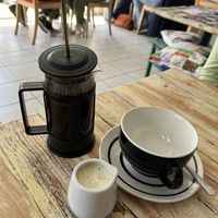 Coffee with Soymilk   at Vega in Tintagel