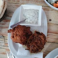onion bhajis at Vega in Tintagel
