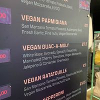 Options   at Dough Pizza - Clerk St in Edinburgh