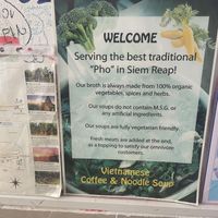   at Vietnamese Coffee & Noodle Soup in Siem Reap