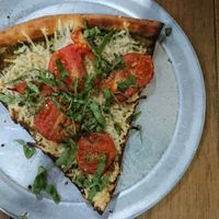 Margarita pizza (vegan)  at Pizzaiola in Ensenada